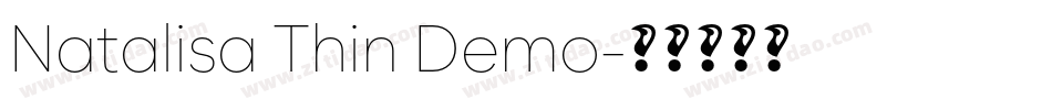 Natalisa Thin Demo字体转换